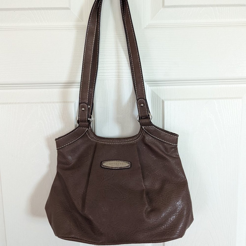 Rosetti taupe brown shoulder bag purse - small mini but roomy